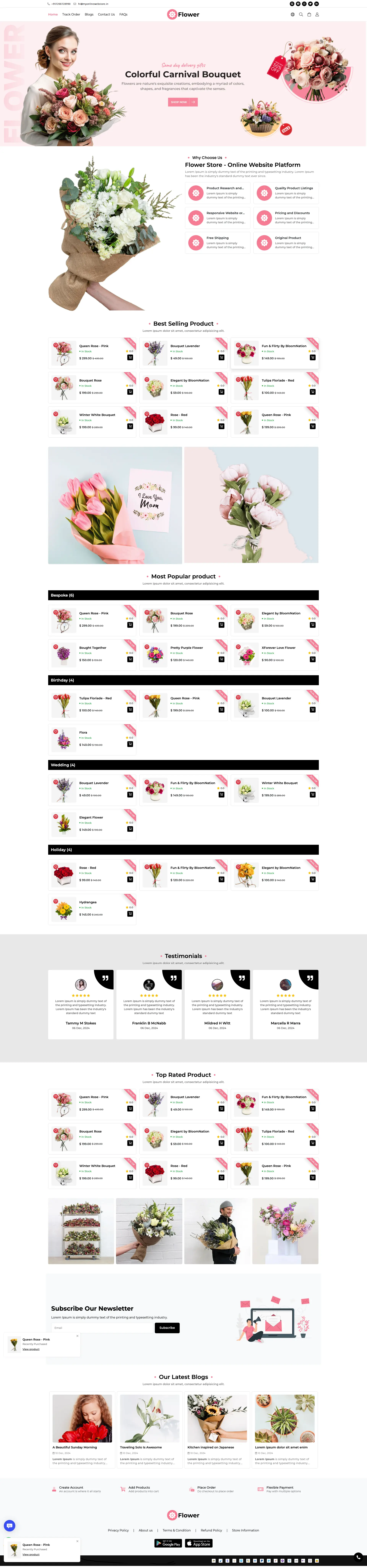 Flower Store Theme