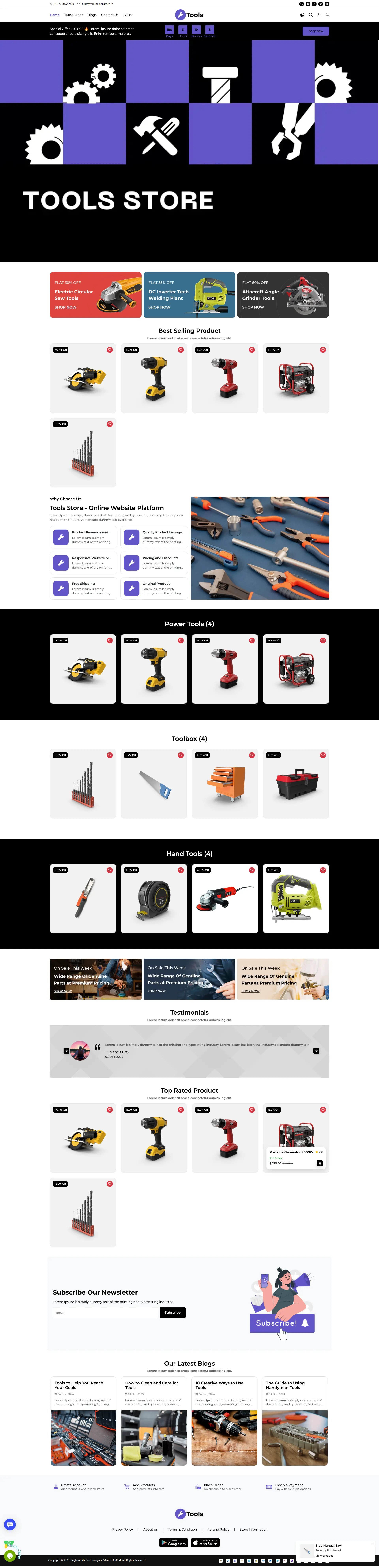 Tools Store Theme