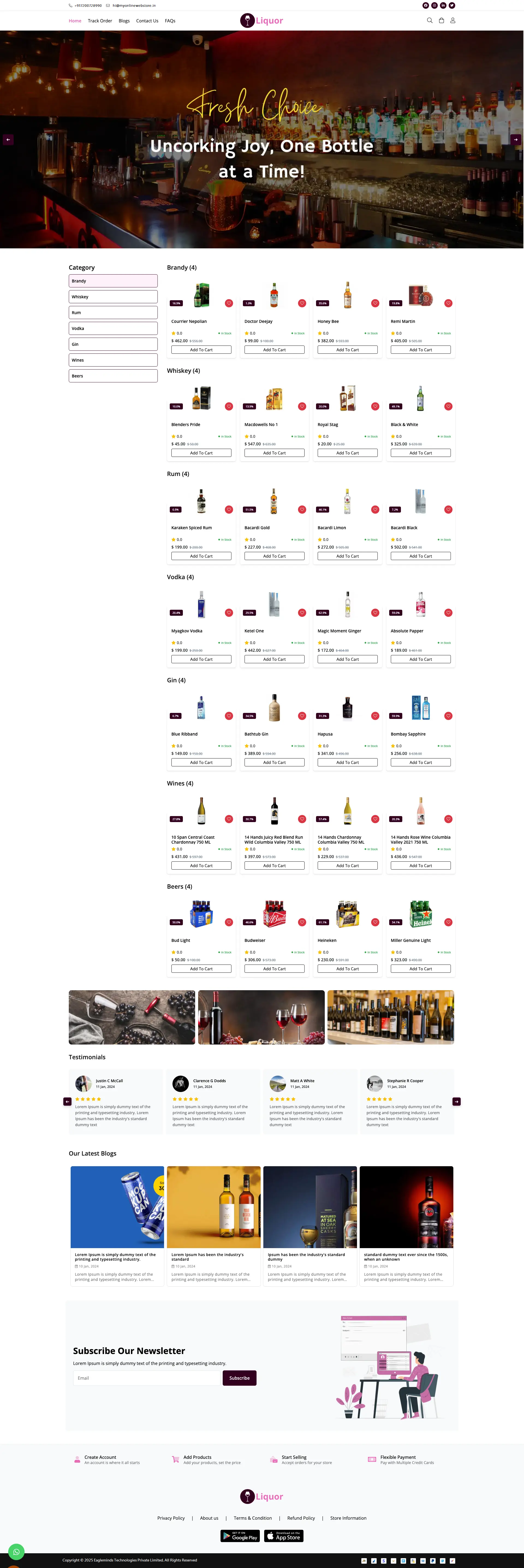 Liquor Shop Theme